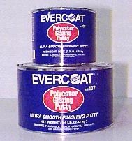 Evercoat Polyester Glazing Putty, 5.5LB (includes large blue hardener)