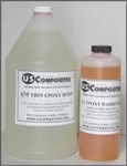 GALLON 635 THIN EPOXY RESIN & QUART 4:1 HARDENER