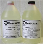 Clear Epoxy Table Top Coating, 2 Quarts TOTAL